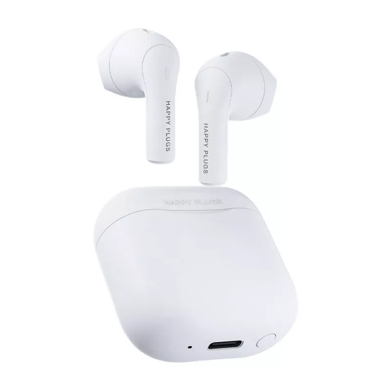 Headset happy plugs JOY TWS In-Ear Bluetooth na hovory, hudbu, šport — biela, 20 – 20 000 Hz