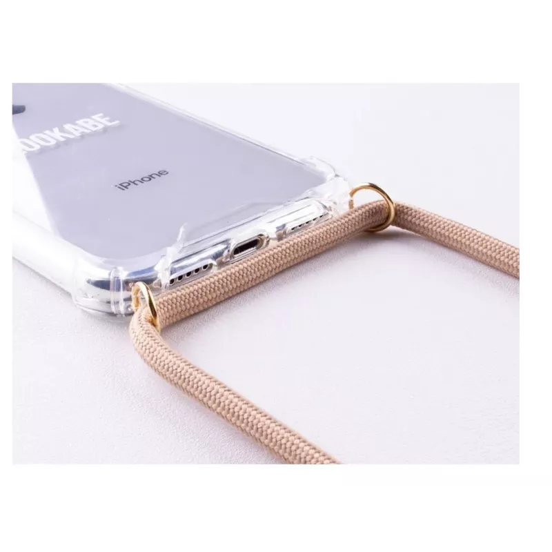 Obal na smartfón na krk Lookabe pre iPhone Xs Max – zlatý nude