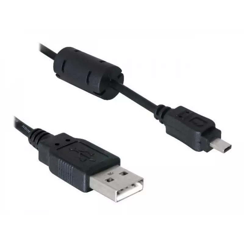 DeLOCK 82414 USB kábel na konektor digitálneho fotoaparátu (Nikon 8-pin UC-E6), 1,83 m, čierny