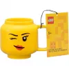 Keramický hrnček room copenhagen Winking Girl Small žltý 40460803, 250–350 ml