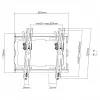 SBOX PLB-3422T-2 TV nástenný držiak, naklápací, pre 23–43 palcov / 45 kg, VESA 200×200