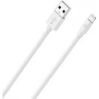 Kábel na mobilný telefón RealPower 385240 2m USB A Lightning biela