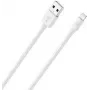 Kábel na mobilný telefón RealPower 385240 2m USB A Lightning biely