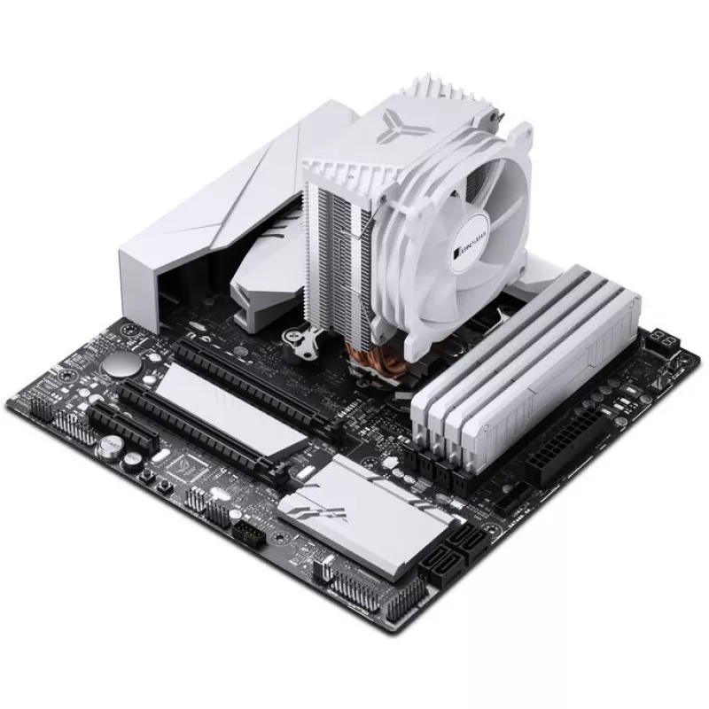 Jonsbo CR-1400 E vzduchový chladič procesora, 92 mm, biely