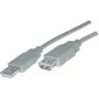 USB kábel ShiverPeaks BS77122 1,8 m USB 2.0 sivý