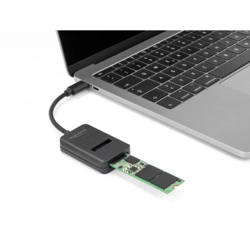 DeLOCK Combo konvertor pre M.2 NVMe PCIe SATA SSD USB Type-C 10 Gbit/s