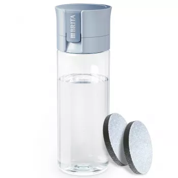 Filtračná fľaša BRITA Vital pastelovomodrá 600 ml s 2 filtrami MicroDisc, bez BPA, vhodná do umývačky riadu