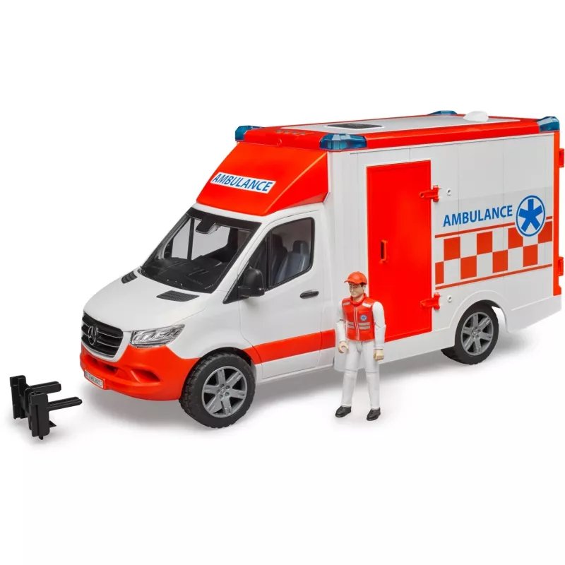 Bruder 1/16 Mercedes-Benz Sprinter sanitka s vodičom