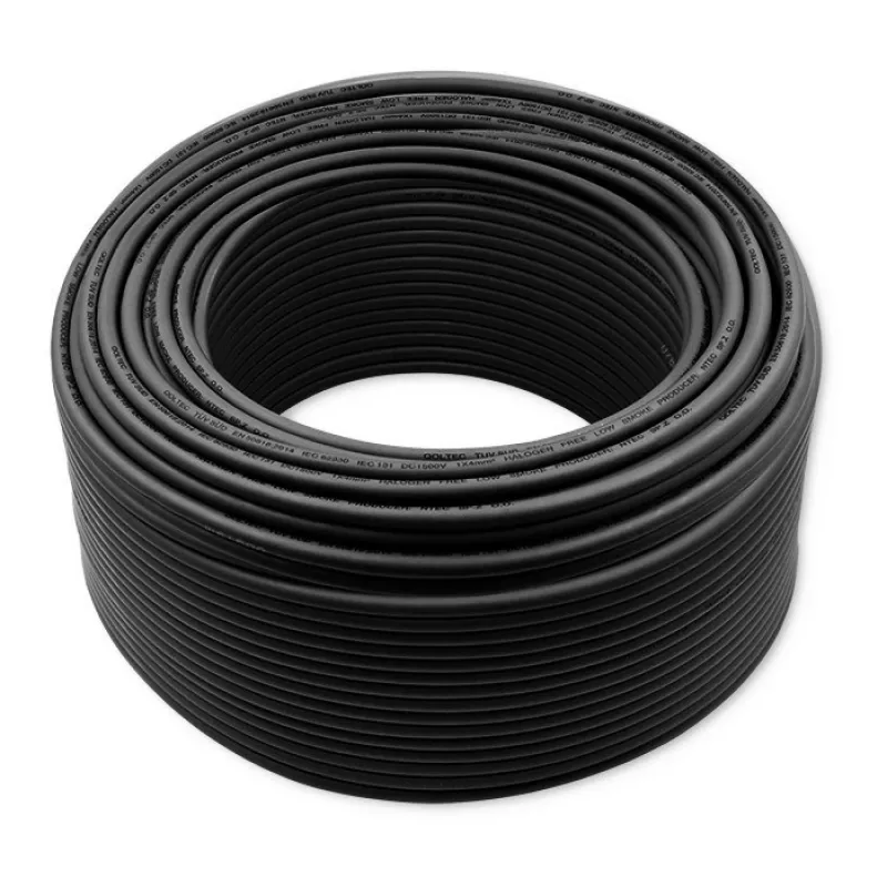 Solárny kábel QOLTEC 53851 4 mm² 100 m čierny