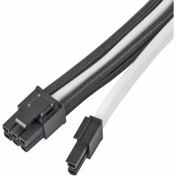 Predlžovací napájací kábel SILVERSTONE PP07E 8‑pin PCIe 30 cm (čierna/biela)
