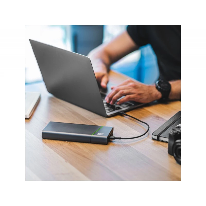 Green Cell KABGC30 USB kábel USB 2.0 1.2 m USB-C čierny