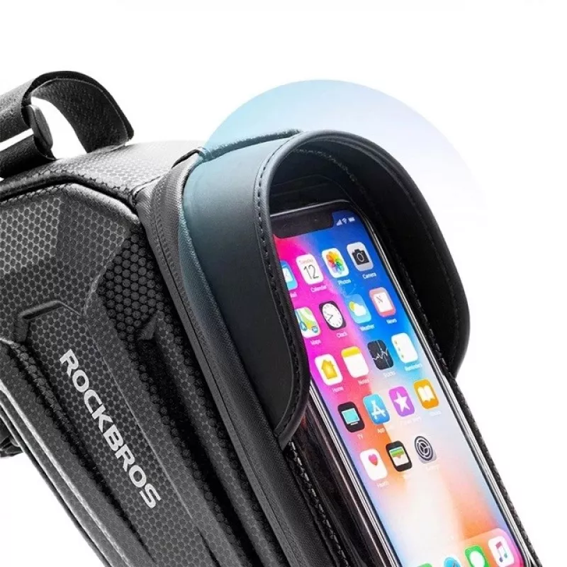 Rockbros B68 cyklistická taška na rám puzdro na telefón 1,7 l čierna