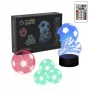 Stolná lampa MANTA SNL124RGB RGB 3D svetelná dekorácia gule, farebne meniace LED, dekoratívne osvetlenie