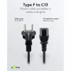 Goobay IEC kábel 5 m čierny sieťová vidlica typ F IEC C13 H05VV-F3G
