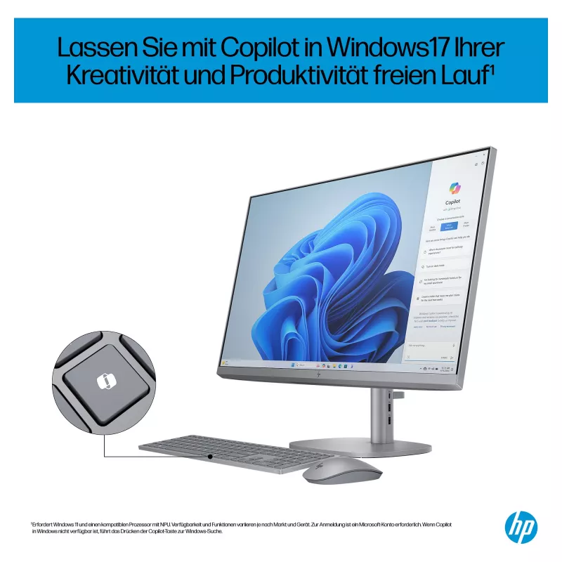 HP OmniStudio X All-in-One 27-cs0077ng (strieborná, Windows 11 Home 64-Bit)