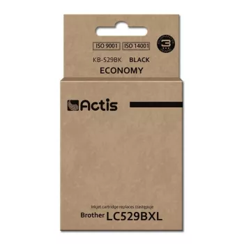 Atramentová kazeta ACTIS KB-529Bk kompatibilná pre Brother, pigmentová čierna, 58 ml, štandardná výdrž, jednotlivé balenie
