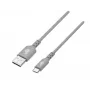 Kábel USB-USB C 2 m silikónový sivý Quick Charge