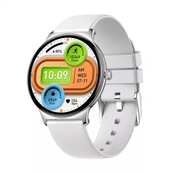 Smartwatch Colmi V89 strieborná s Bluetooth a meračom tepu