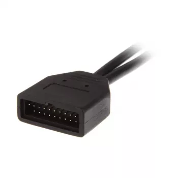 USB 19-pin na USB 9-pin adaptérový kábel 0,15 m, čierny, No name ZUUS-173