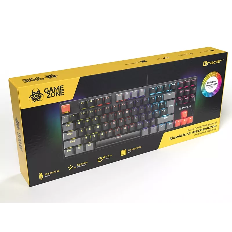 TRACER mechanická klávesnica GAMEZONE Blade 87