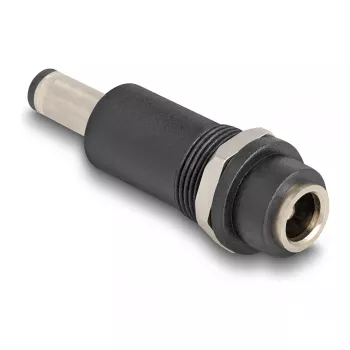 Adaptér DELOCK DC 5,5 x 2,1 mm (samica) na DC 5,5 x 2,5 mm (samec), čierny