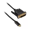 Akasa adaptérový kábel USB Type-C na DVI, čierny (AK-CBCA10-18BK)