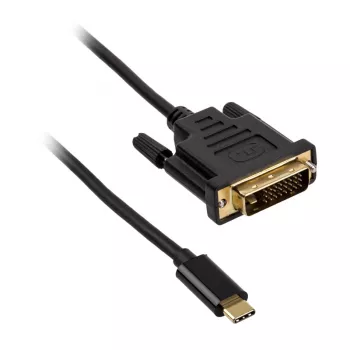 Akasa adaptérový kábel USB Type-C na DVI, čierny (AK-CBCA10-18BK)