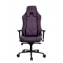 Herná stolička Arozzi Vernazza SoftFabric fialová — ergonomický dizajn, nastaviteľné podrúčky a výška