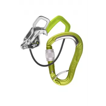 Belay sada EDELRID Mega Jul Bulletproof Screw II Oasis - istiace zariadenie a sada skrutkovacej karabíny