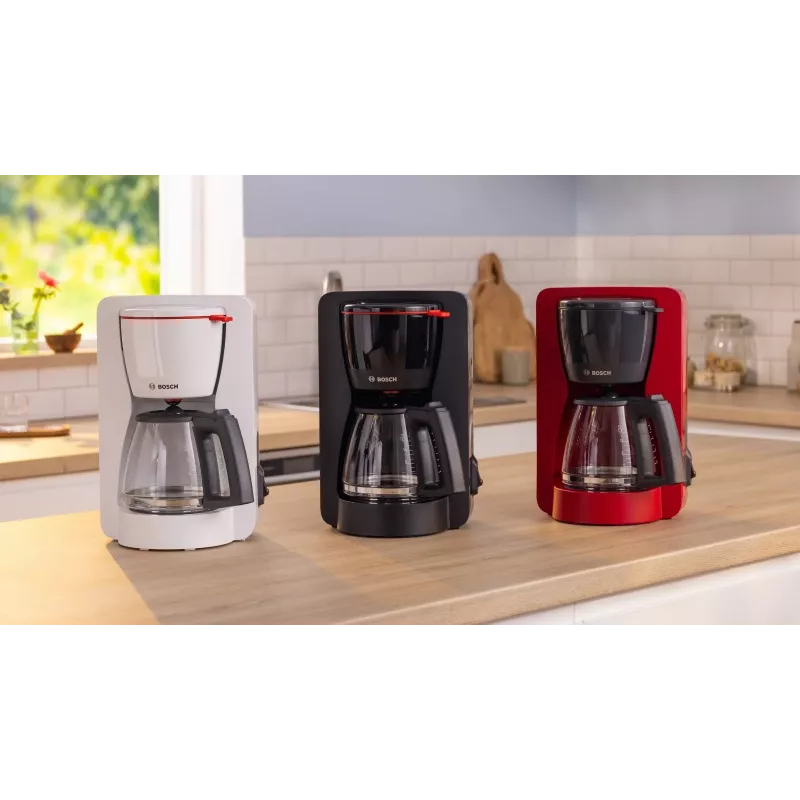 Filtrový kávovar Bosch TKA2M113, 1,25 l nádrž na vodu, 15 šálok, čierny