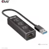 USB hub CLUB3D USB 3.2 Gen1 Type-A s 3 portami a Gigabit Ethernet