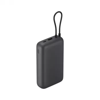 Powerbanka Xiaomi 20000mAh s integrovaným káblom, tmavosivá, model 61828