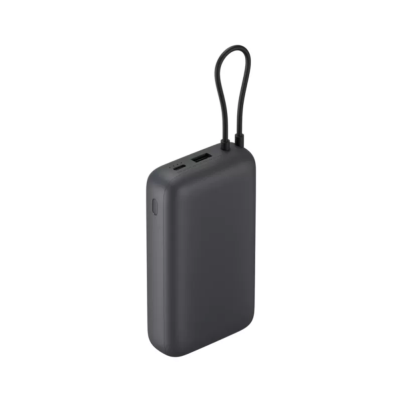 Powerbanka Xiaomi 20000mAh s integrovaným káblom, tmavosivá, model 61828