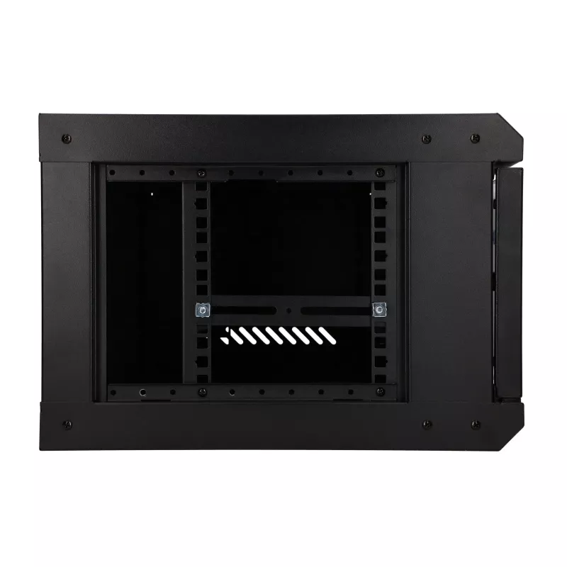 EXTRALINK LITE 4U 530X400 nástenný rack skriňa čierna s priehradkou
