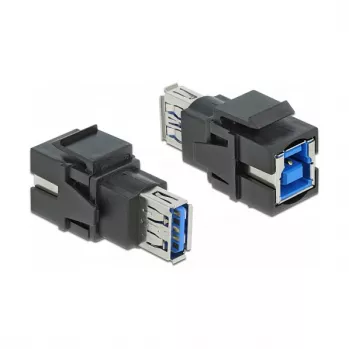 Keystone modul DeLOCK 86395 plochý čierna USB A