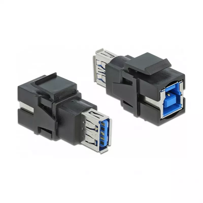 Keystone modul DeLOCK 86395 plochý čierny USB A