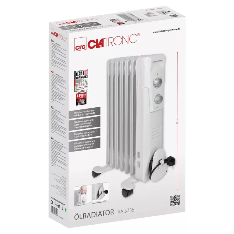 Olejový teplovzdušný ventilátor Clatronic RA 3735