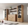 Cama obývacia komoda UNI lefkas dub/čierna