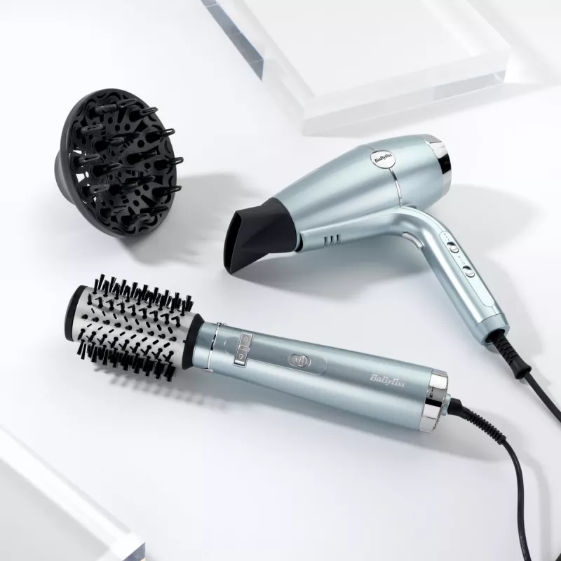 BaByliss AS773E Hydro Fusion Air Styler teplovzdušná kefa, Black, Metallic 700 W 98,4 (2,5 m)