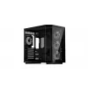 Krux Empero KRXD010 PC skriňa Midi Tower, ATX, tvrdené sklo, 4x 120 mm ARGB ventilátory, čierna - grafická karta do 420 mm, chladič CPU do 155 mm, 2x 3,5" + 3x 2,5" pozície