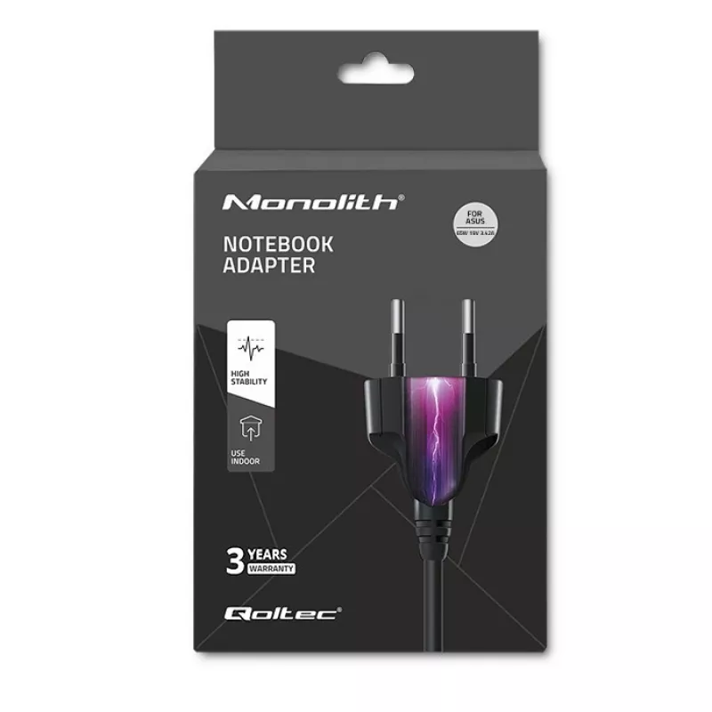 Qoltec 51745 napájací zdroj/invertor interiérový 65 W čierny