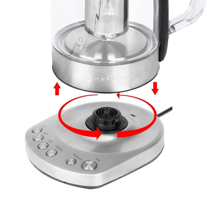 Proficook elektrická bezdrôtová sklenená kanvica PC-WKS 1167