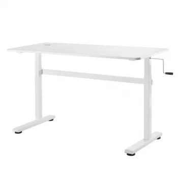 Manuálne výškovo nastaviteľný stôl Ergo Office, max. 40 kg, max. výška 117 cm, s pracovnou doskou na prácu v stoji a sede, ER-401 W