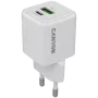 Canyon nabíjačka CU20AC GaN 20W PD, 2-port (USB-A/USB-C) WH retail (CNS-CUW20AC)
