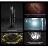 Ručná baterka Nitecore MT1A Pro — LED 50 lm, USB nabíjateľná, 1100 mAh, hliník, vodotesná, nárazuvzdorná, čierna