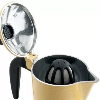 Moka kanvica Bialetti Orzo Express čierna žltá