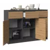 3D3S komoda 120x40x97 cm, antracit/artisan