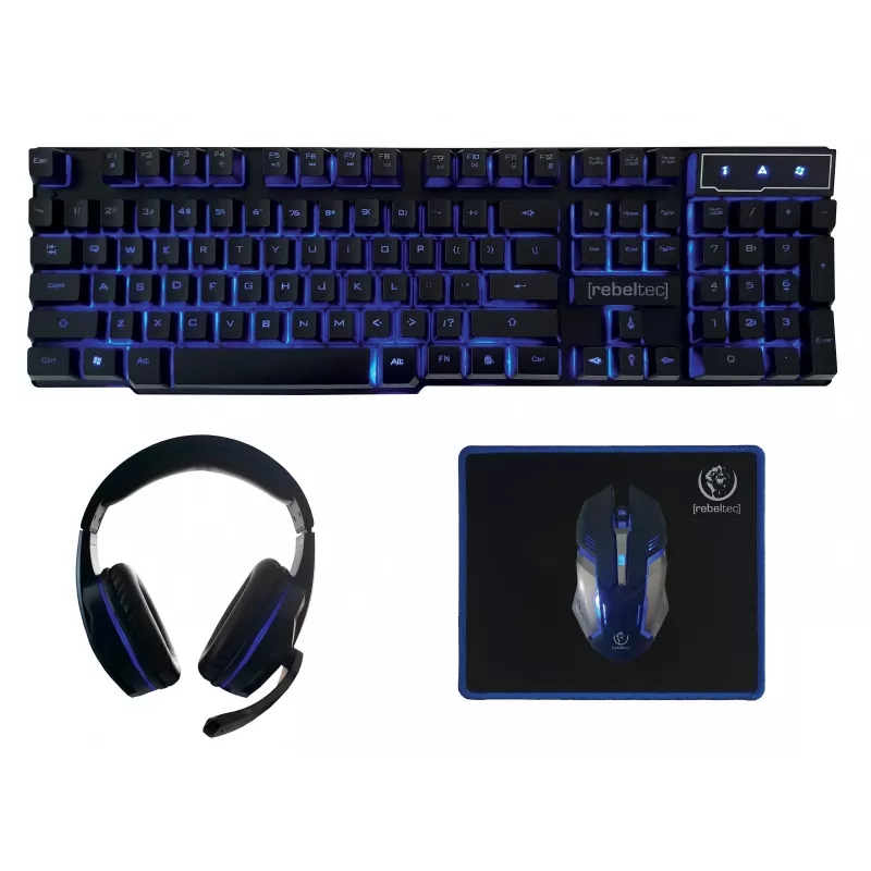 Klávesnica myš v cene Rebeltec SHERMAN Gaming USB QZERTY anglická čierna