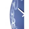 NeXtime hodiny 3077bl 3D, Ø39,5 cm, nástenné, modrá/biela