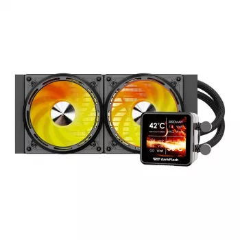Vodné chladenie CPU Darkflash DE240 (čierne) — 240-mm radiátor, AIO kvapalinový chladič